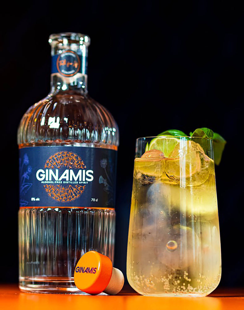 GINAMIS is hét alcoholvrije drankje gebaseerd op gin. Ideaal voor een non-alcoholische cocktail (mocktail) met tonic. GINAMIS: alcohol-free spirit with 0 calories. Perfect in a non-alcoholic gin and tonic or other mocktail.